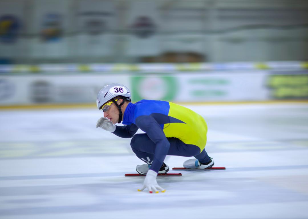 Competitive speedskater