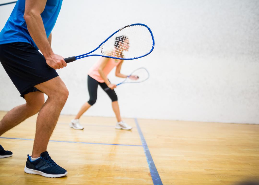 Squash players